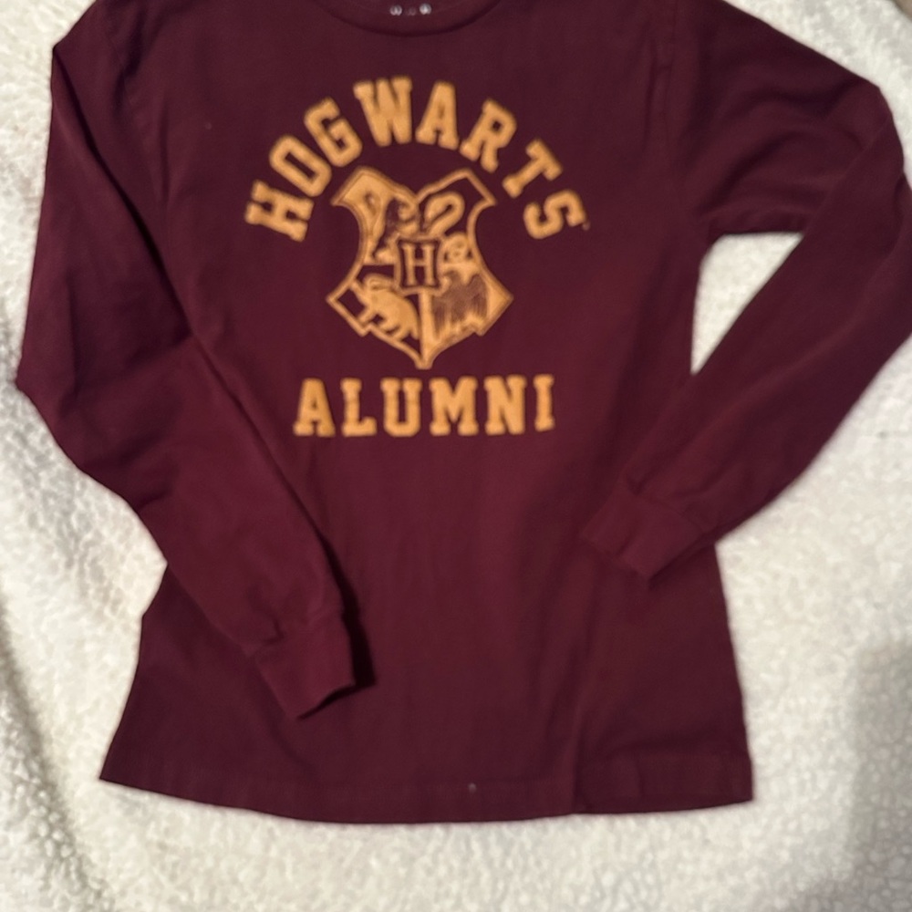 MAD Engine Hogwarts Alumni Long Sleeve Tee in Maroon and Gold
